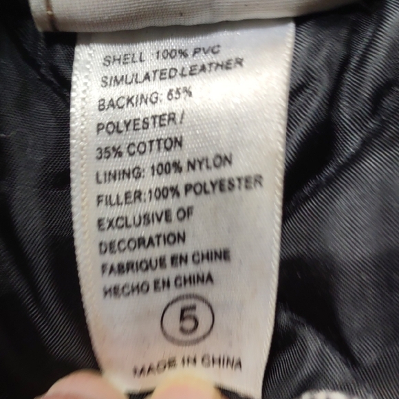 Harley-Davidson Black Biker Jacket / Boys Size 5 / Black Motorcycle Jacket - Picture 8 of 13